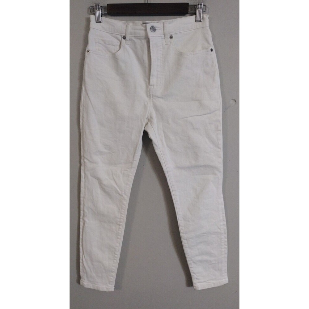 Everlane High Rise Skinny Jeans White Size 27 Ankle Womens Slim Denim  EUC
